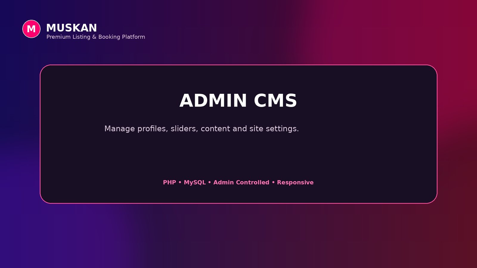 Powerful Admin CMS
