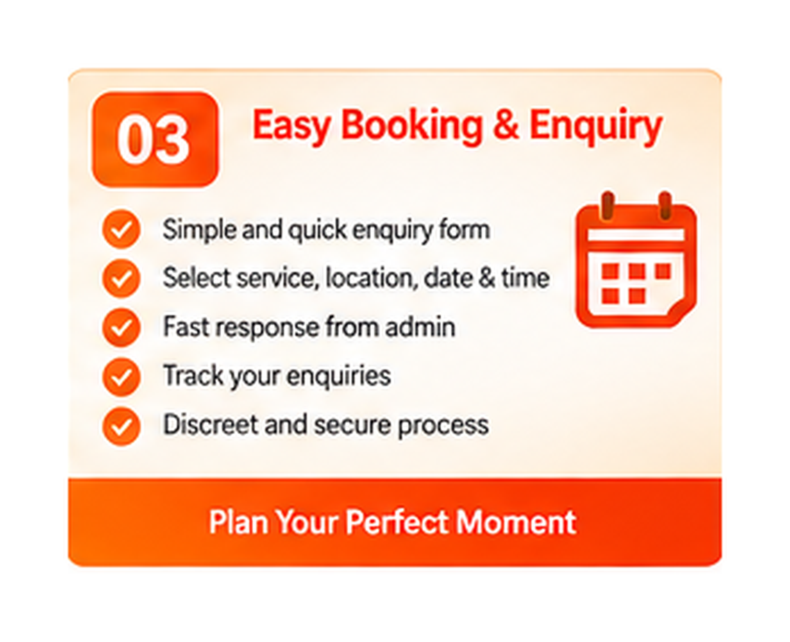 Easy Booking & Enquiry